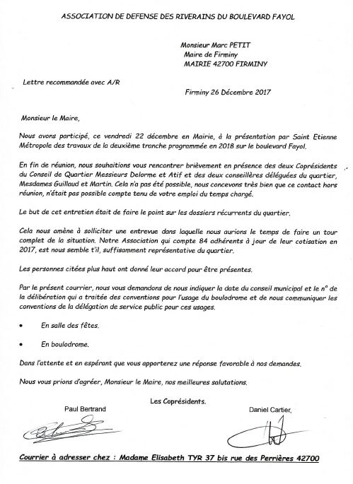 Courrier au maire 26 12 2017 site