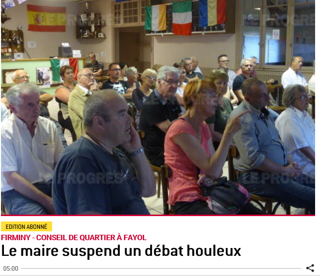 Debat houleux
