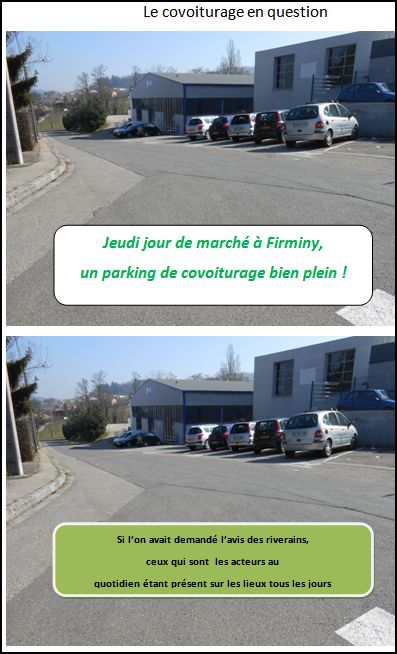 Le parking de covoiturage fayol