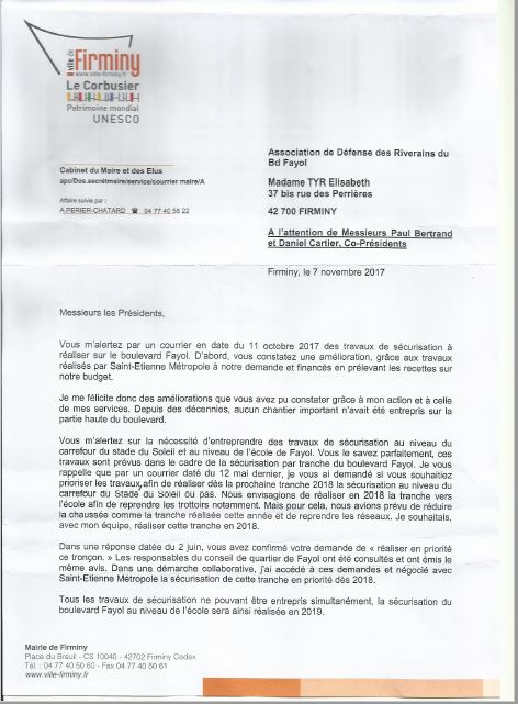 Lettre du maire 7 11 2017 p1