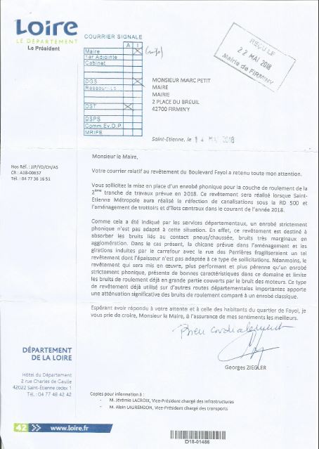 Lettre president ziegler